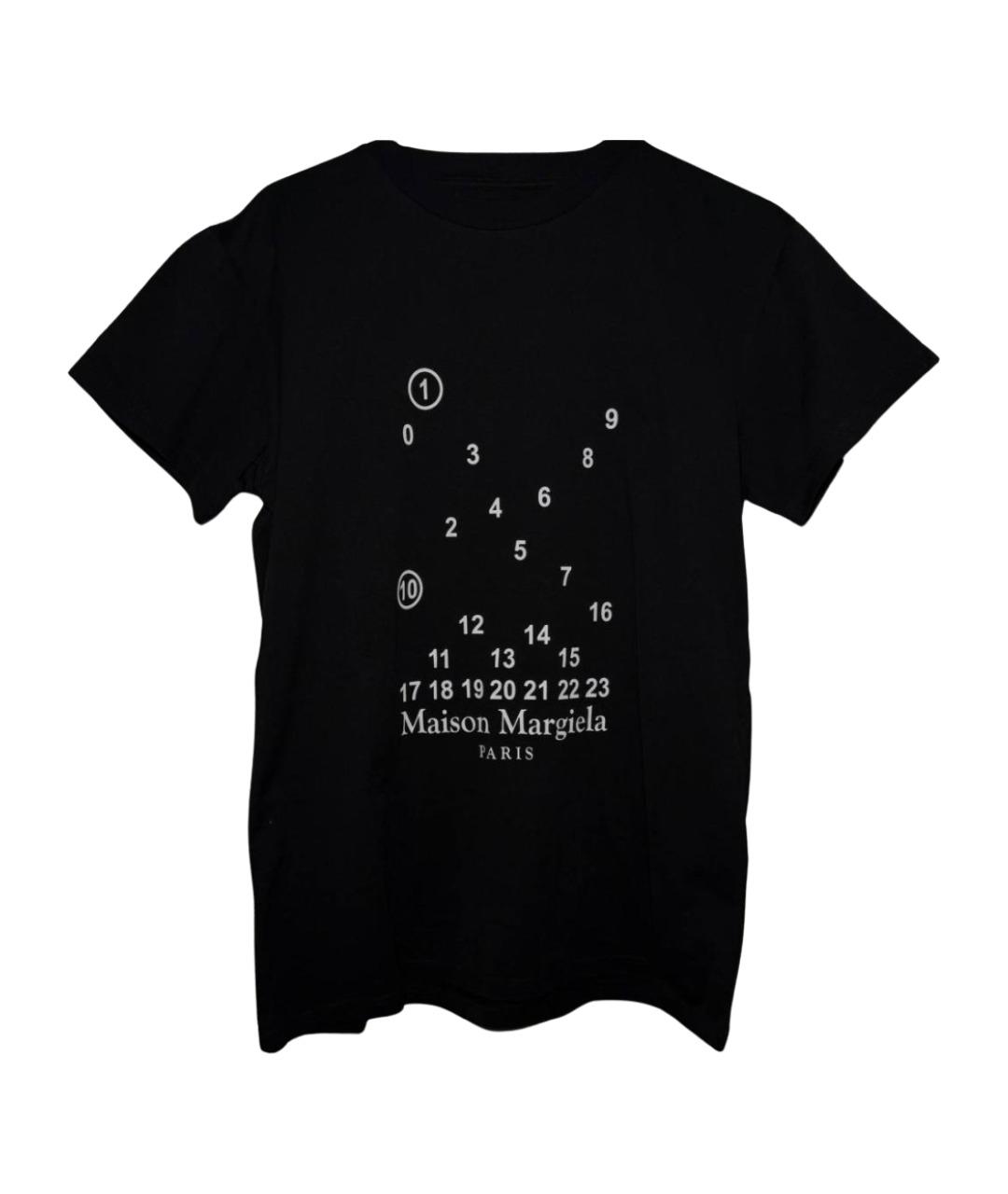 MAISON MARGIELA Черная хлопковая футболка, фото 1