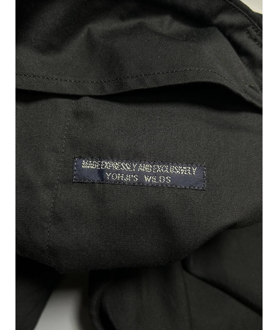 YOHJI YAMAMOTO Черные классические брюки, фото 3