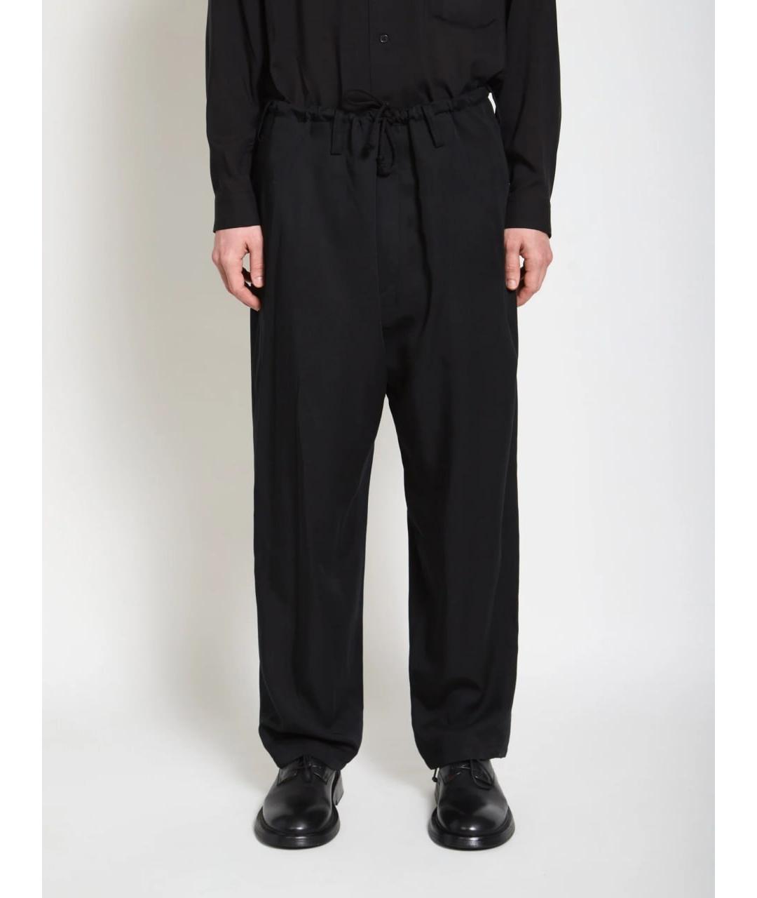 YOHJI YAMAMOTO Черные классические брюки, фото 10