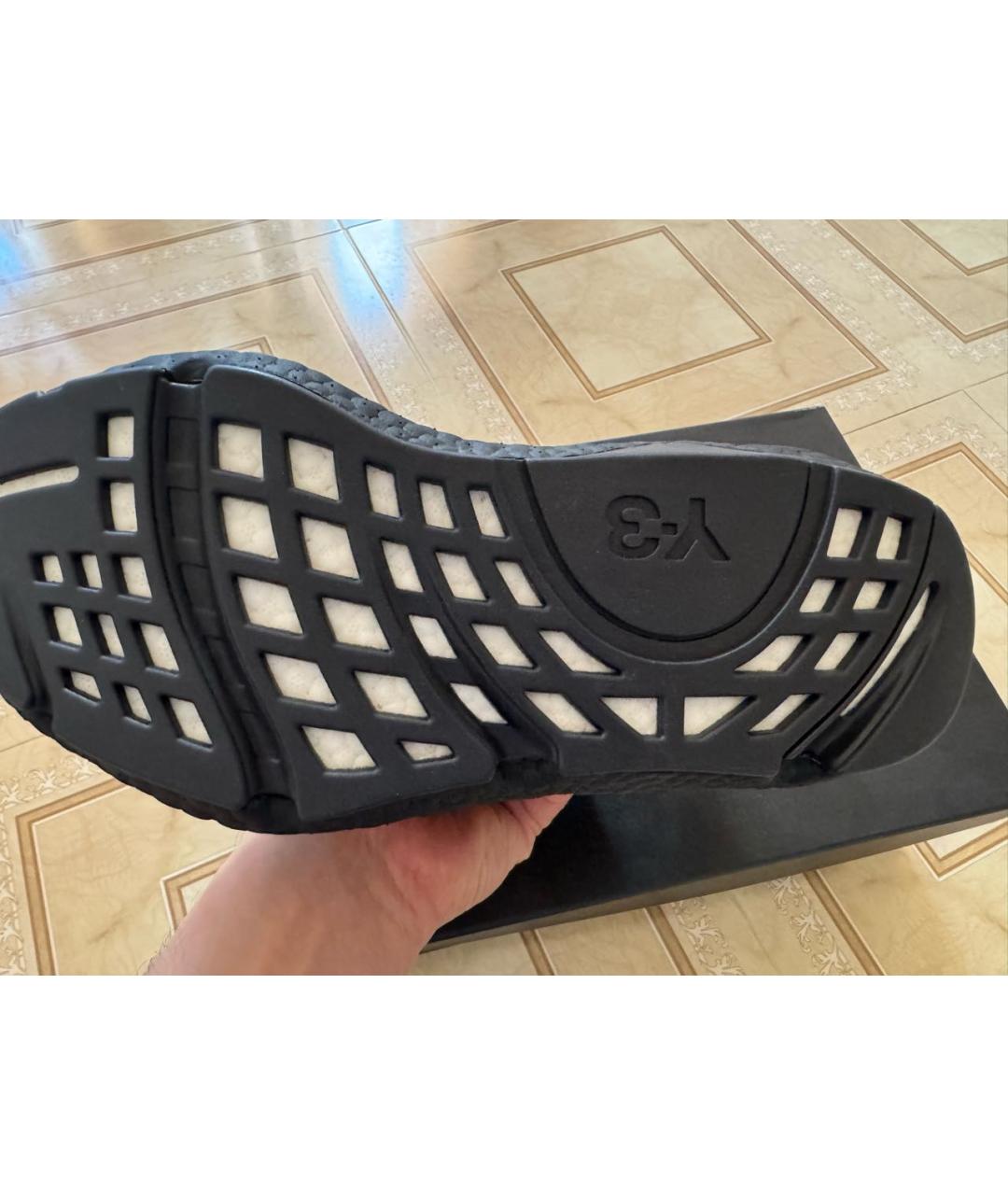 Y-3 Черные высокие кроссовки / кеды, фото 4