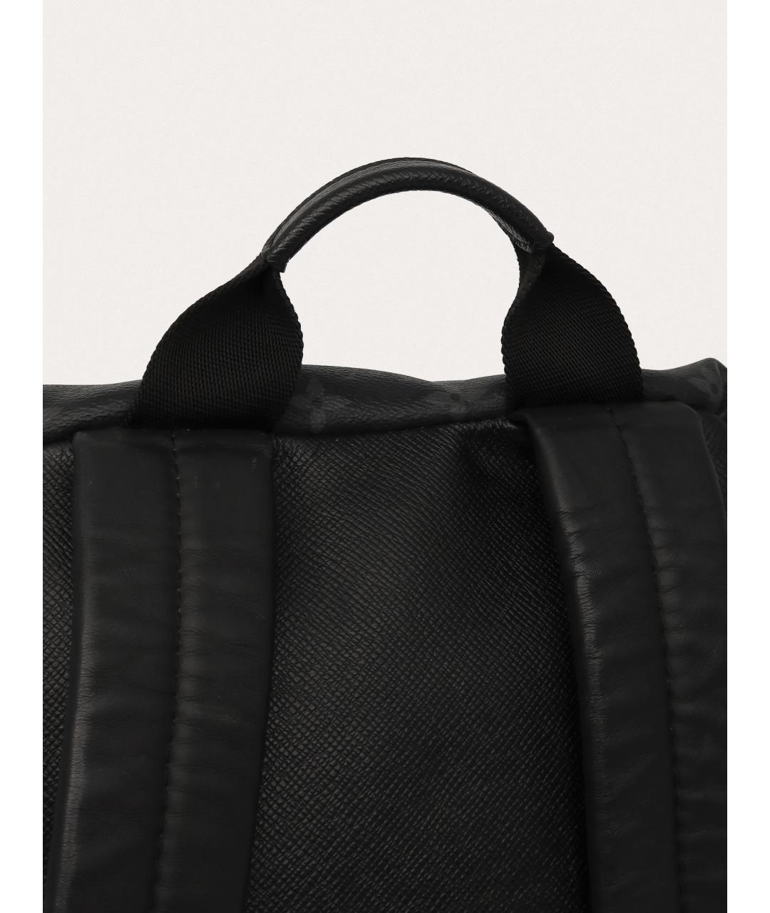 LOUIS VUITTON Черный кожаный рюкзак, фото 5