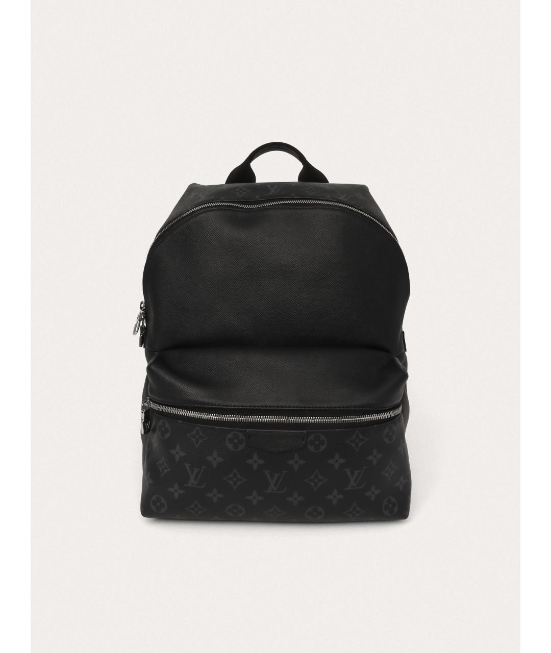 LOUIS VUITTON Черный кожаный рюкзак, фото 9