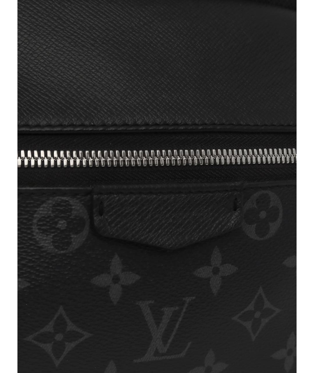 LOUIS VUITTON Черный кожаный рюкзак, фото 7