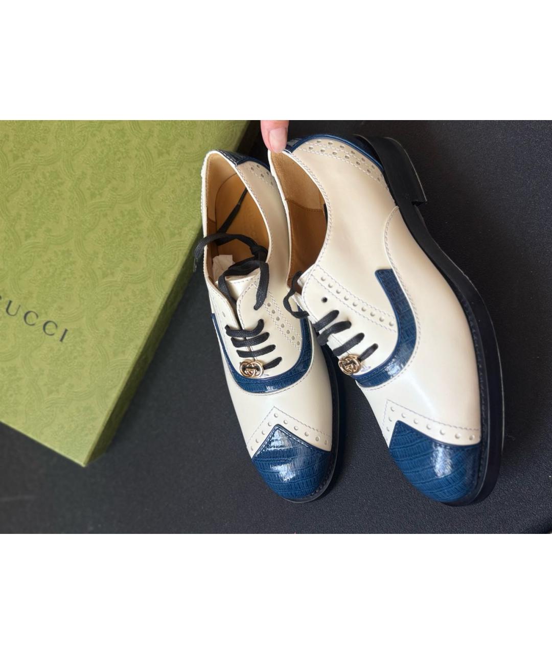 GUCCI Кожаные брогги и оксфорды, фото 9