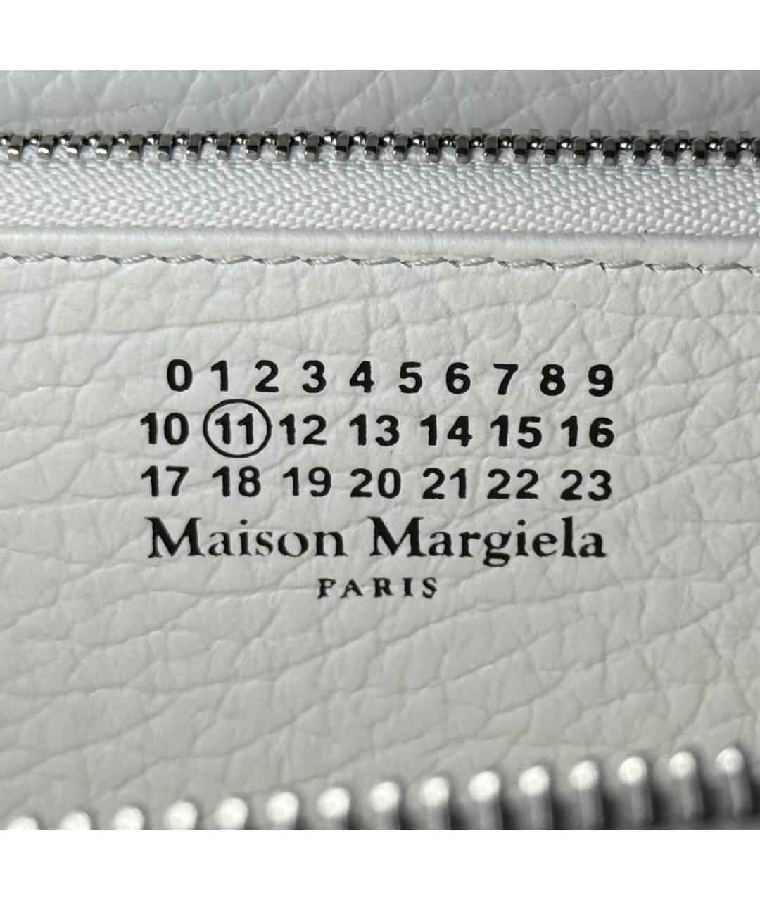 MAISON MARGIELA Белый кожаный кошелек, фото 8