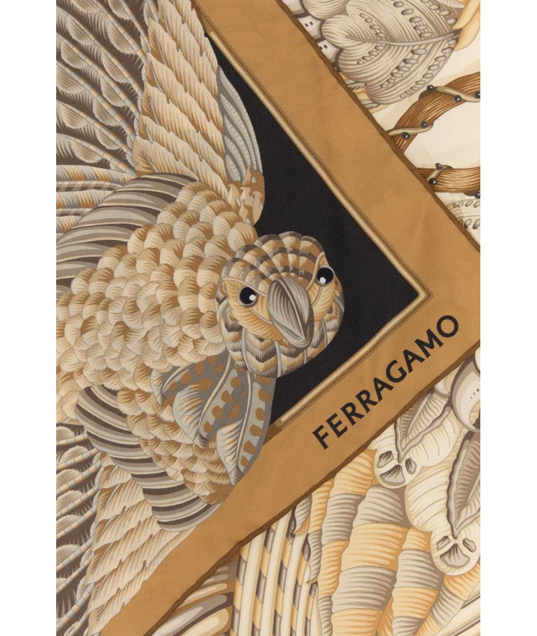 FERRAGAMO Мульти шелковый шарф, фото 2