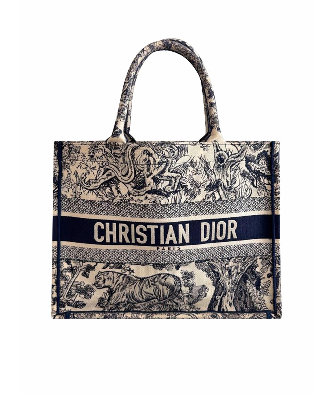CHRISTIAN DIOR Темно-синяя канва сумка через плечо, фото 1