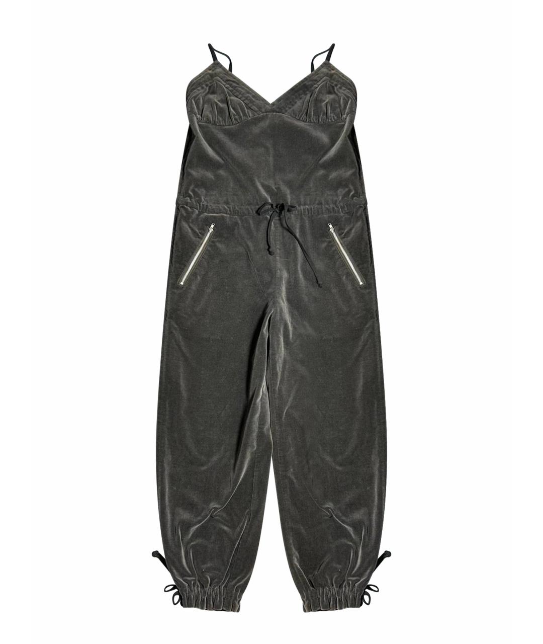 COMME DES GARÇONS Коричневый велюровый комбинезон, фото 1