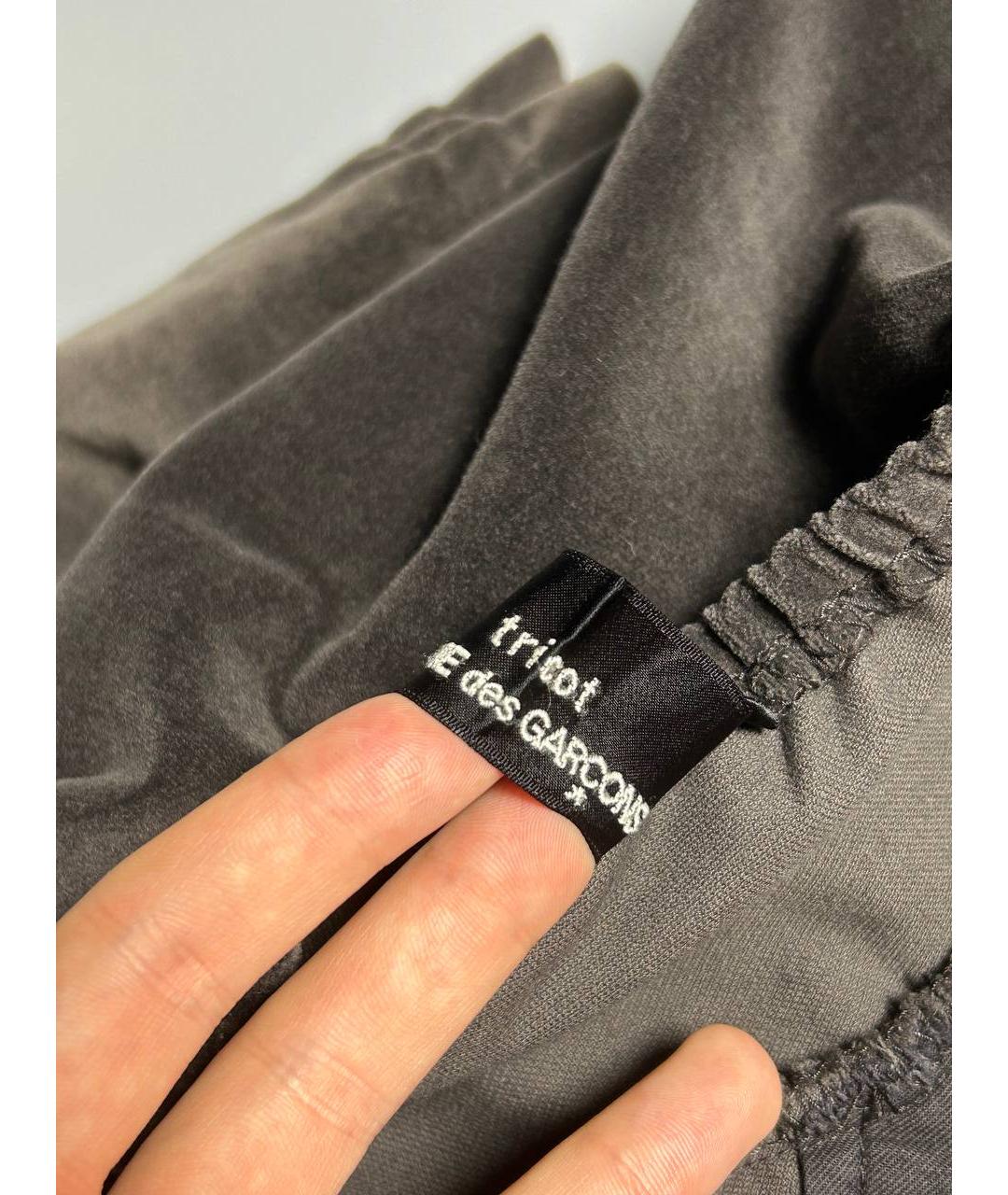 COMME DES GARÇONS Коричневый велюровый комбинезон, фото 3