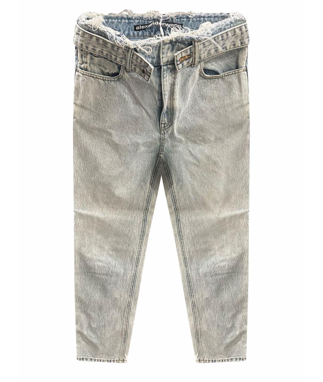 ALEXANDER WANG Синие хлопковые прямые джинсы, фото 1