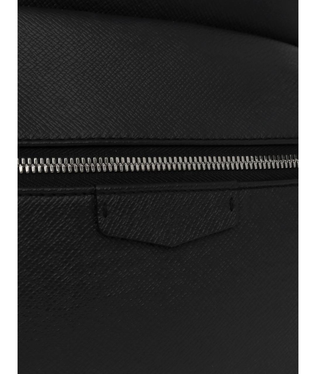 LOUIS VUITTON Черный кожаный рюкзак, фото 5