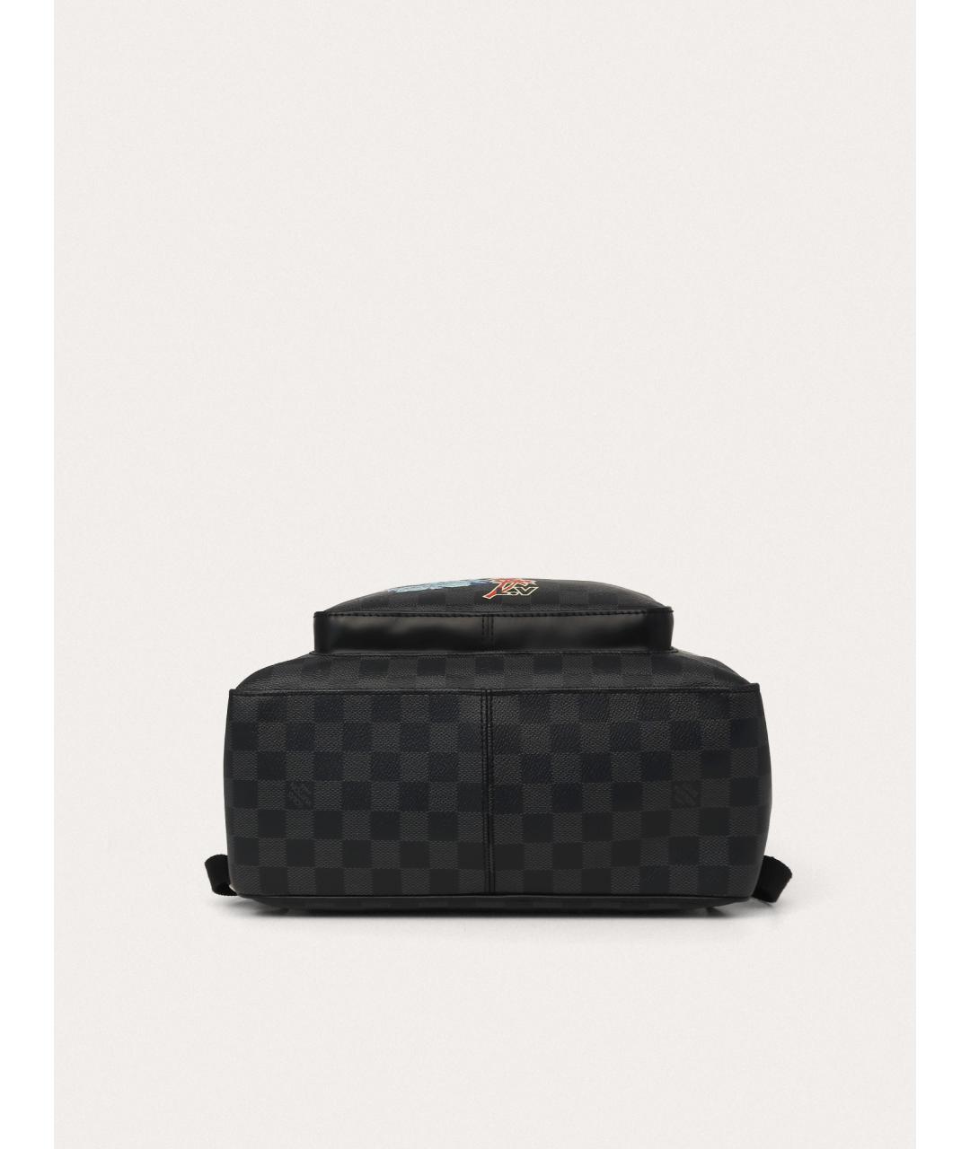 LOUIS VUITTON Черный кожаный рюкзак, фото 4