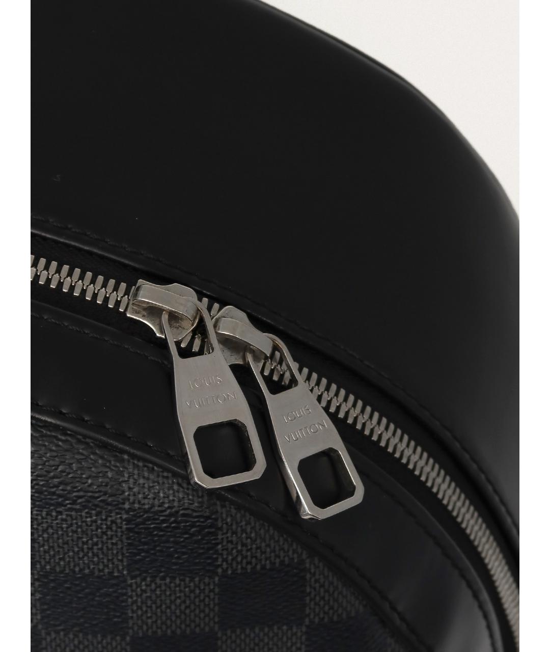 LOUIS VUITTON Черный кожаный рюкзак, фото 6