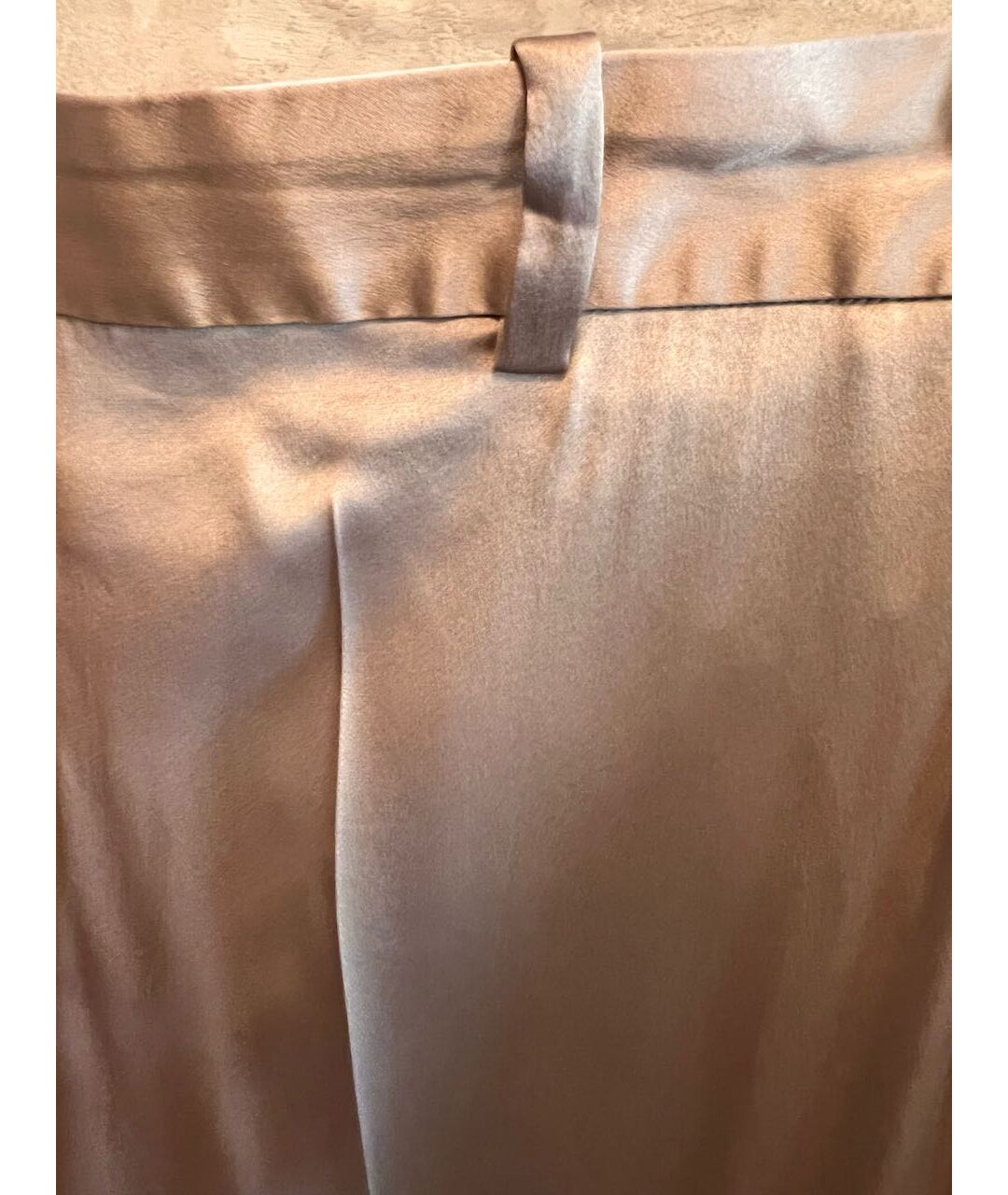 JOSEPH Золотые шелковые прямые брюки, фото 4