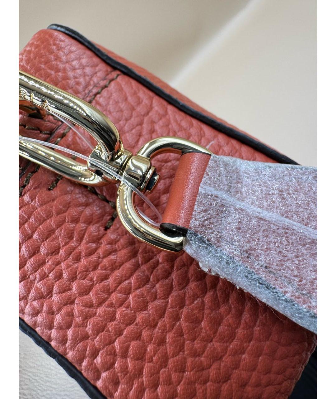 FURLA Оранжевая кожаная сумка через плечо, фото 8