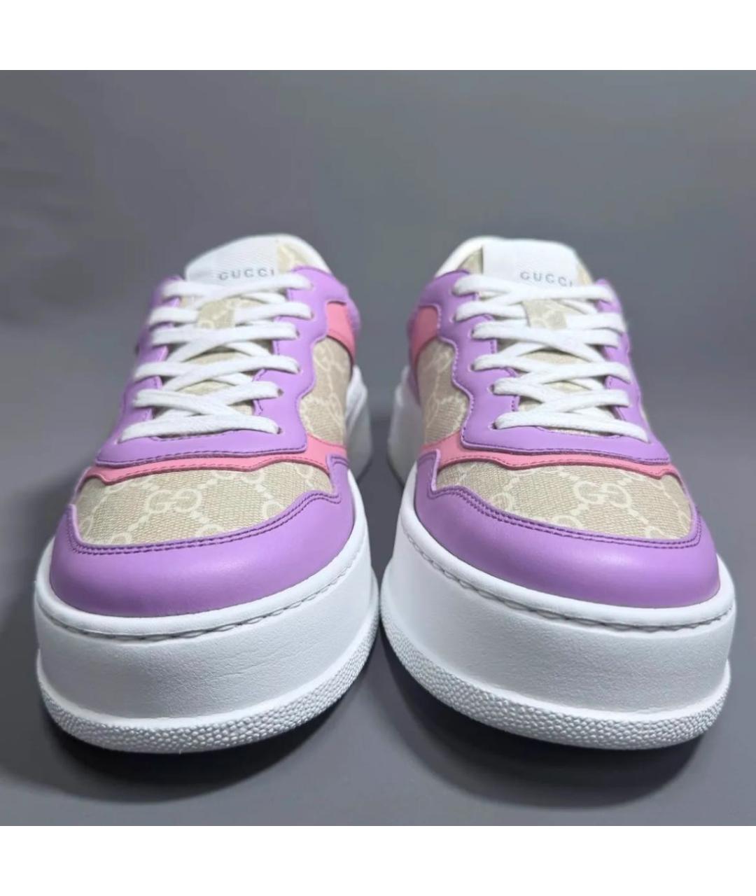 GUCCI Мульти кроссовки из лакированной кожи, фото 2