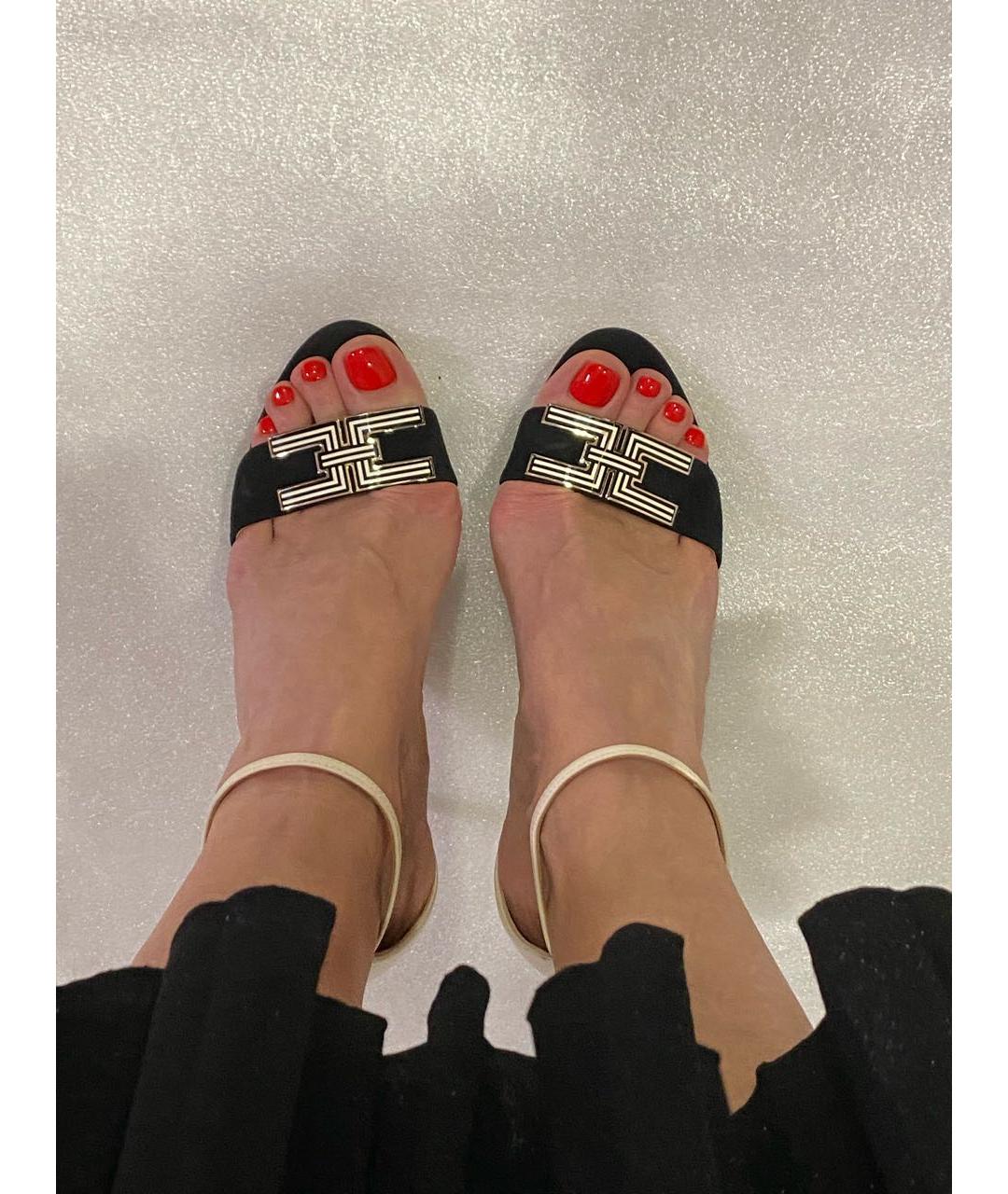 ELISABETTA FRANCHI Мульти кожаные босоножки, фото 7