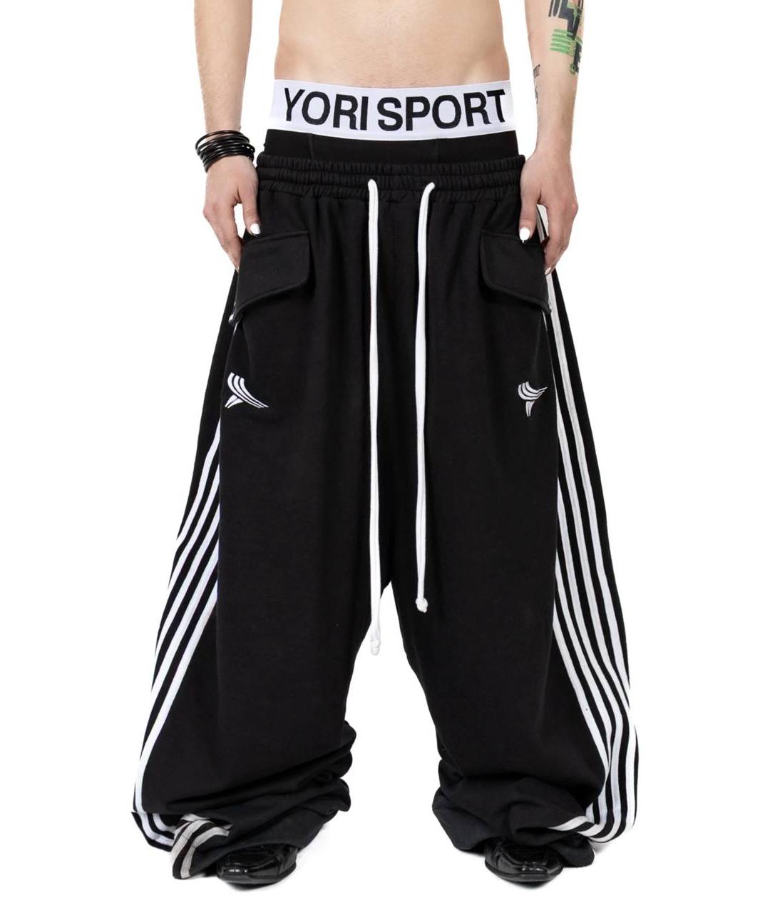 YORI SPORT Черные повседневные брюки, фото 2
