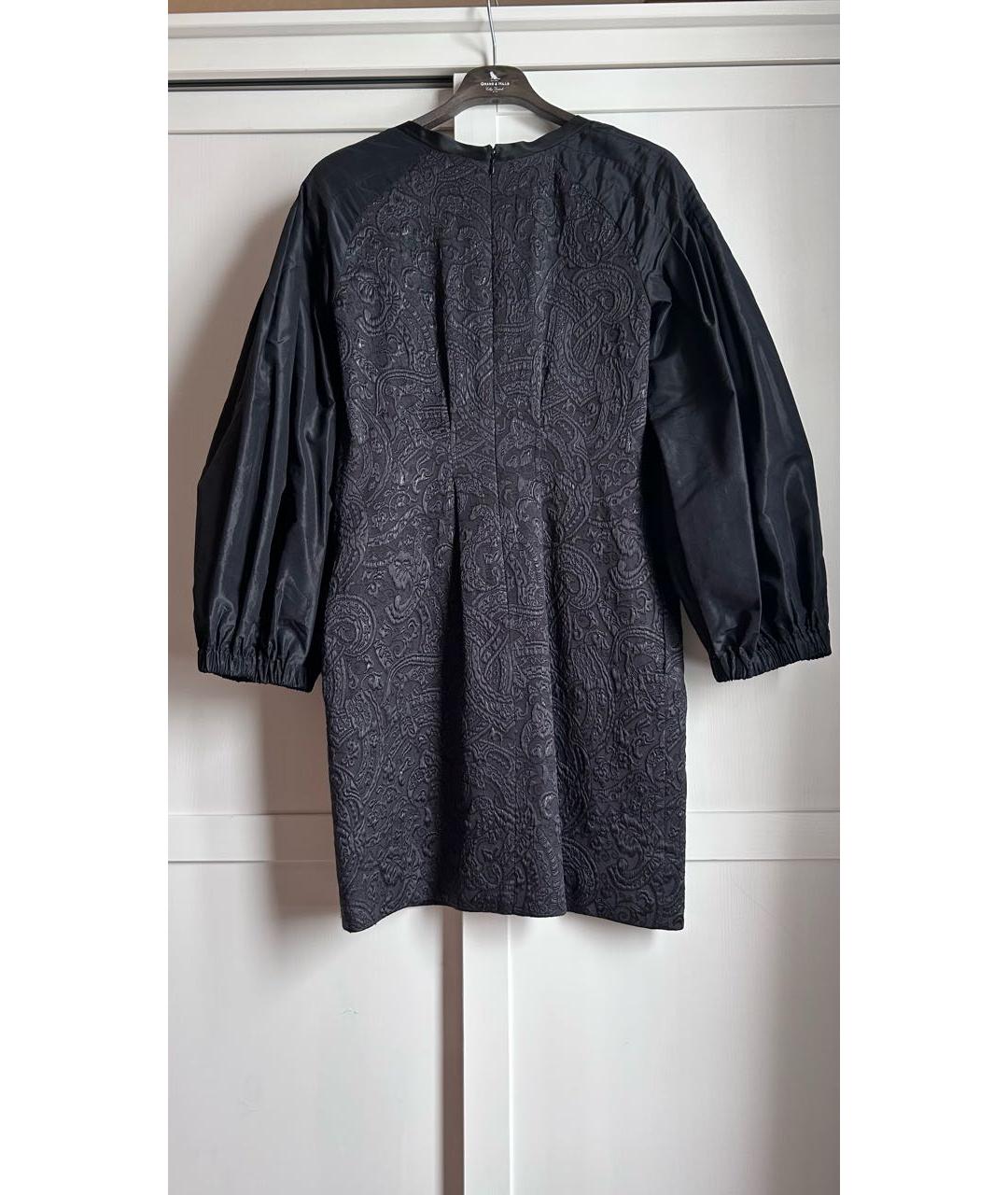 ETRO Черное шелковое коктейльное платье, фото 2