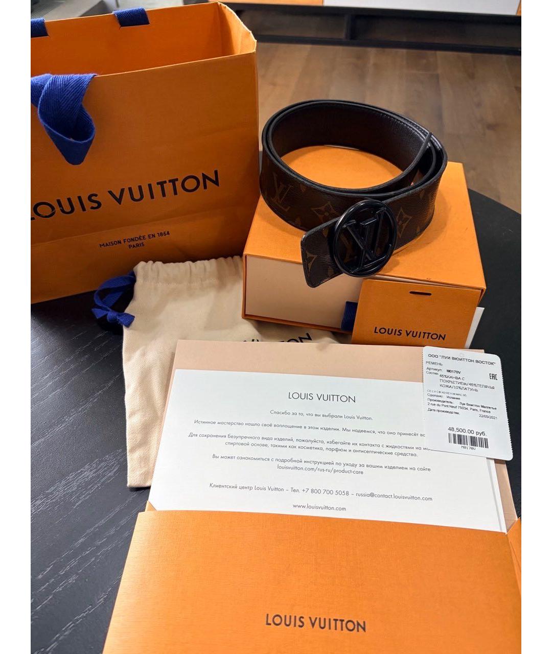 LOUIS VUITTON Ремень из искусственной кожи, фото 3