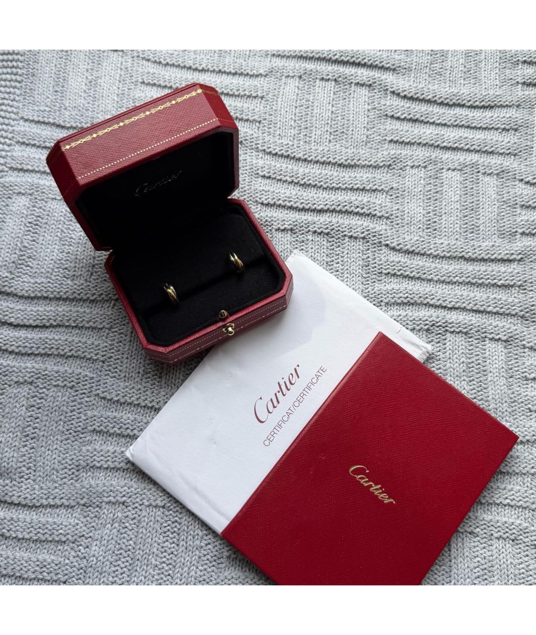 CARTIER Золотые серьги из желтого золота, фото 2