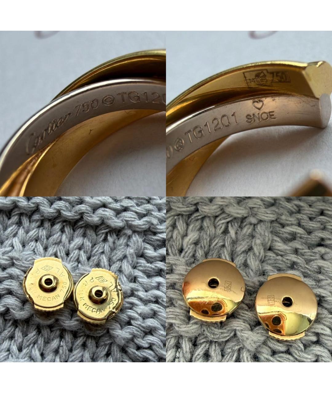 CARTIER Золотые серьги из желтого золота, фото 5