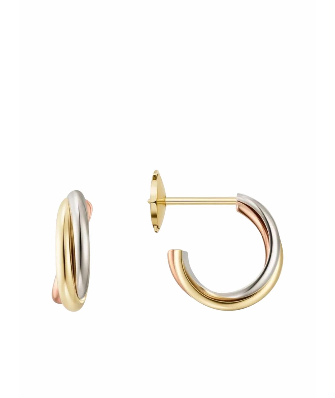 CARTIER Золотые серьги из желтого золота, фото 1