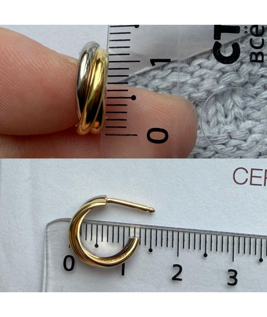 CARTIER Золотые серьги из желтого золота, фото 7