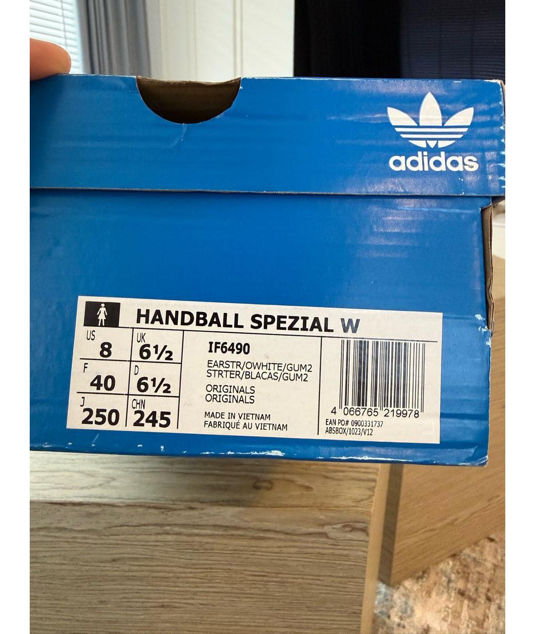 ADIDAS Коричневые замшевые кеды, фото 4