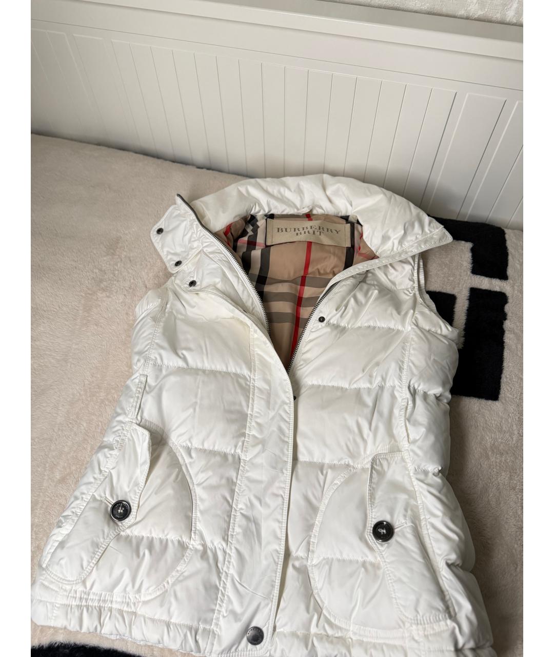 BURBERRY Белый жилет, фото 3