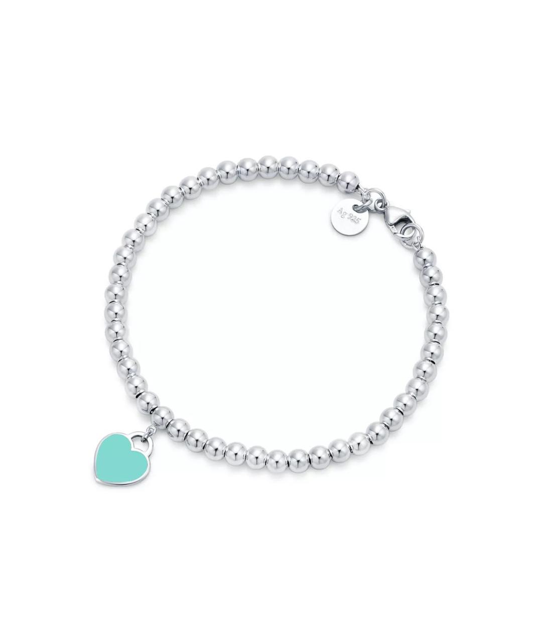 TIFFANY&CO Голубой серебряный браслет, фото 1