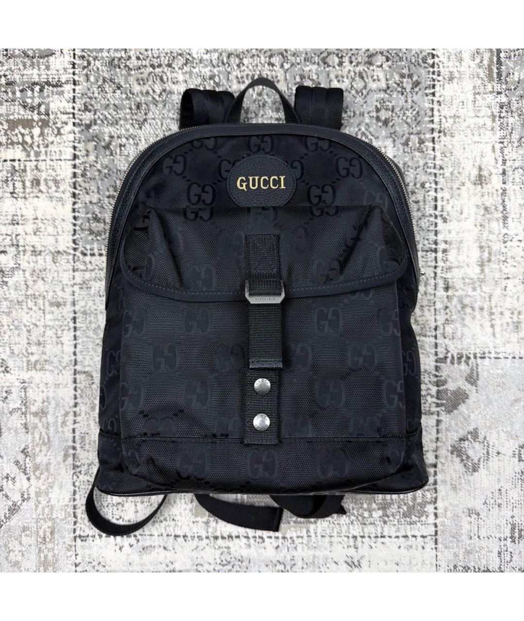 GUCCI Черный нейлоновый рюкзак, фото 8