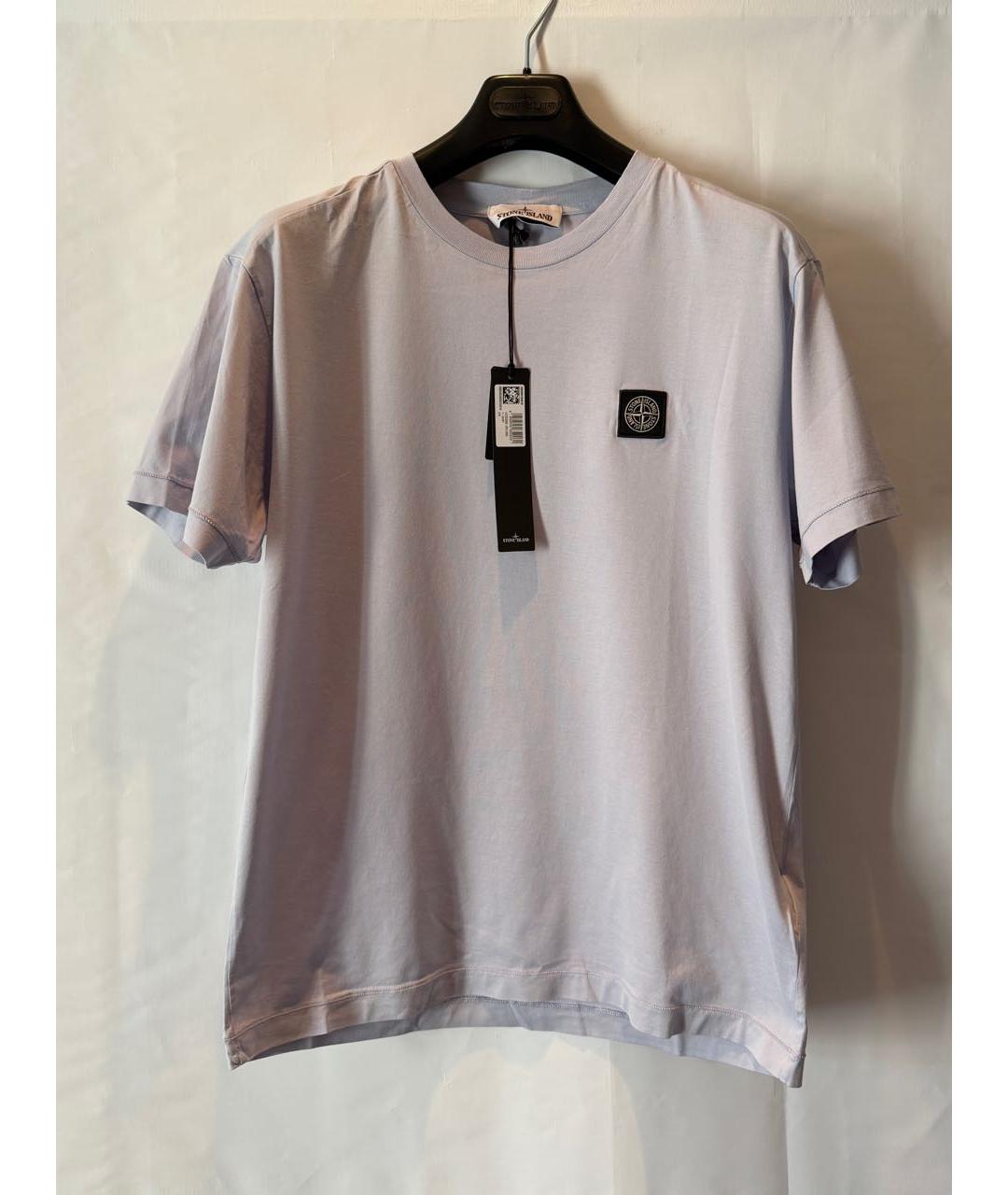 STONE ISLAND Фиолетовая хлопковая футболка, фото 5
