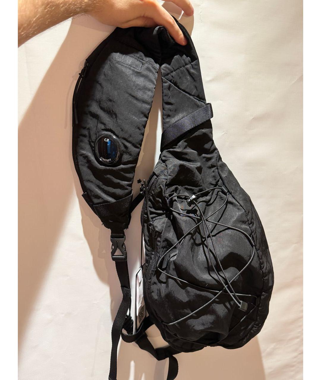 CP COMPANY Черная нейлоновая сумка на плечо, фото 2