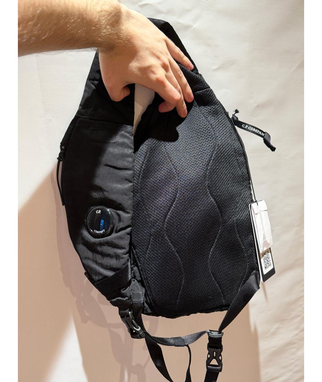 CP COMPANY Черная нейлоновая сумка на плечо, фото 3