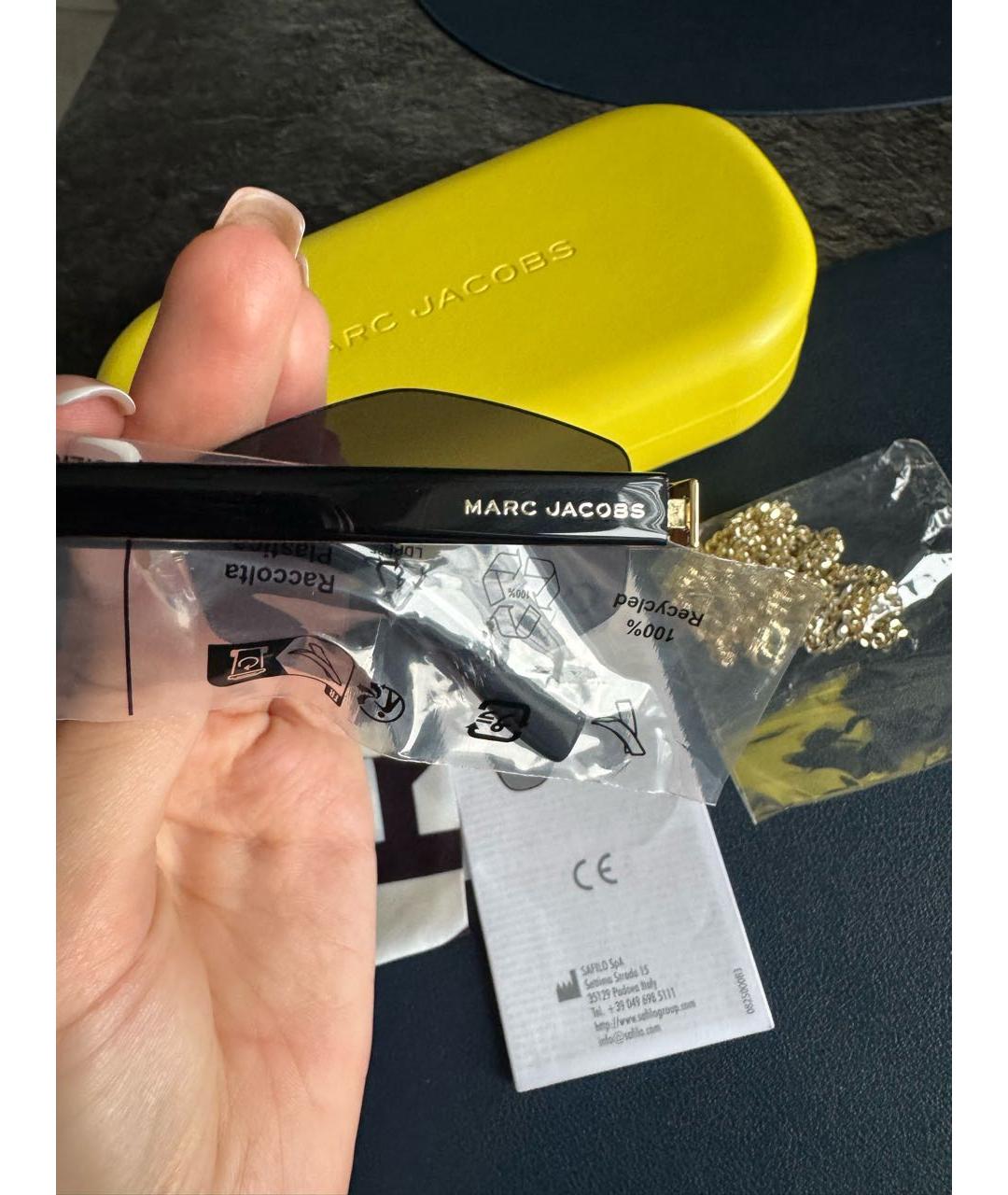 MARC JACOBS Черные металлические солнцезащитные очки, фото 3