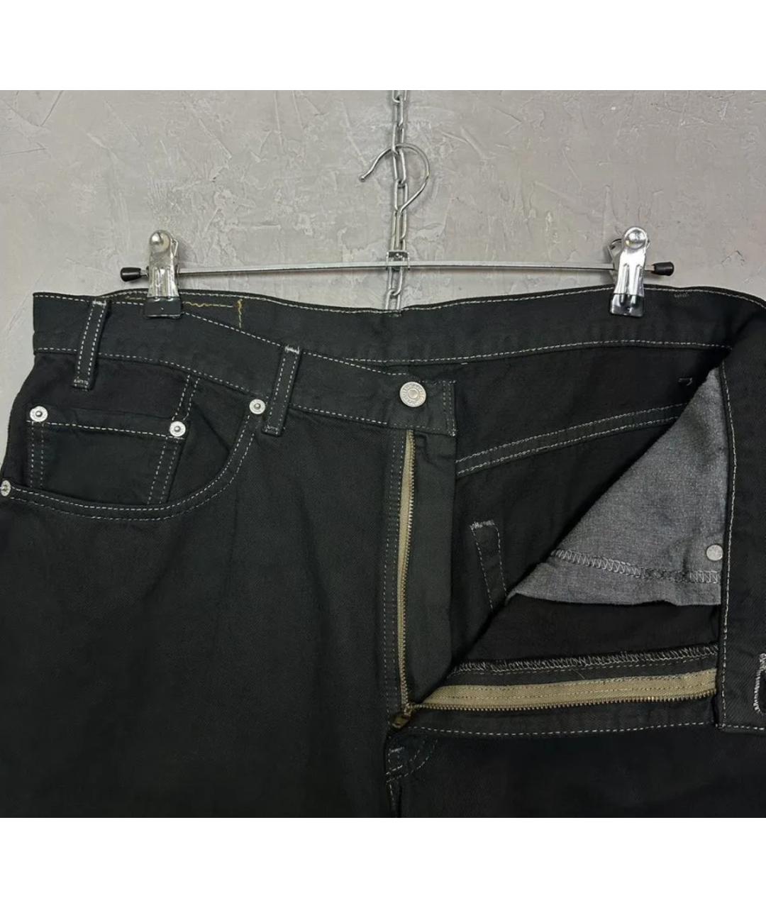 LEVI'S Черные хлопковые прямые джинсы, фото 6