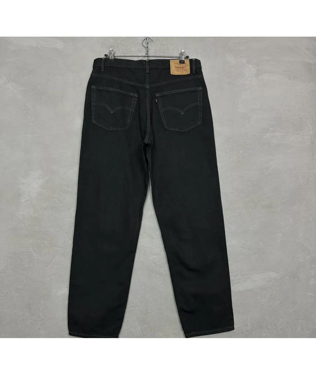 LEVI'S Черные хлопковые прямые джинсы, фото 8