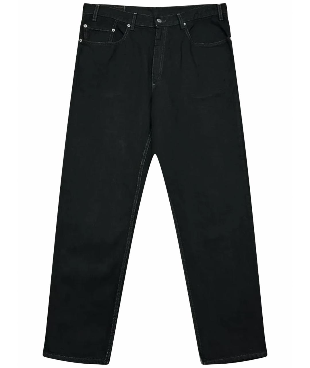 LEVI'S Черные хлопковые прямые джинсы, фото 1