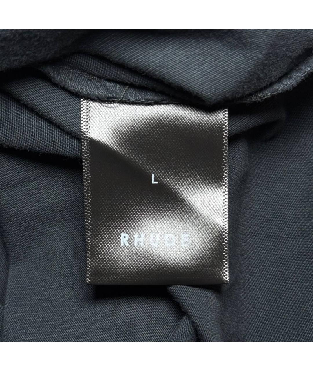 RHUDE Черная футболка, фото 7