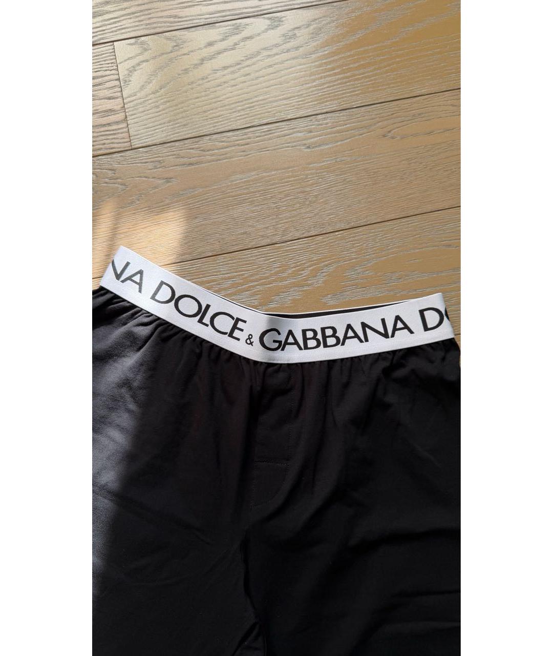 DOLCE&GABBANA Черные хлопковые шорты, фото 2