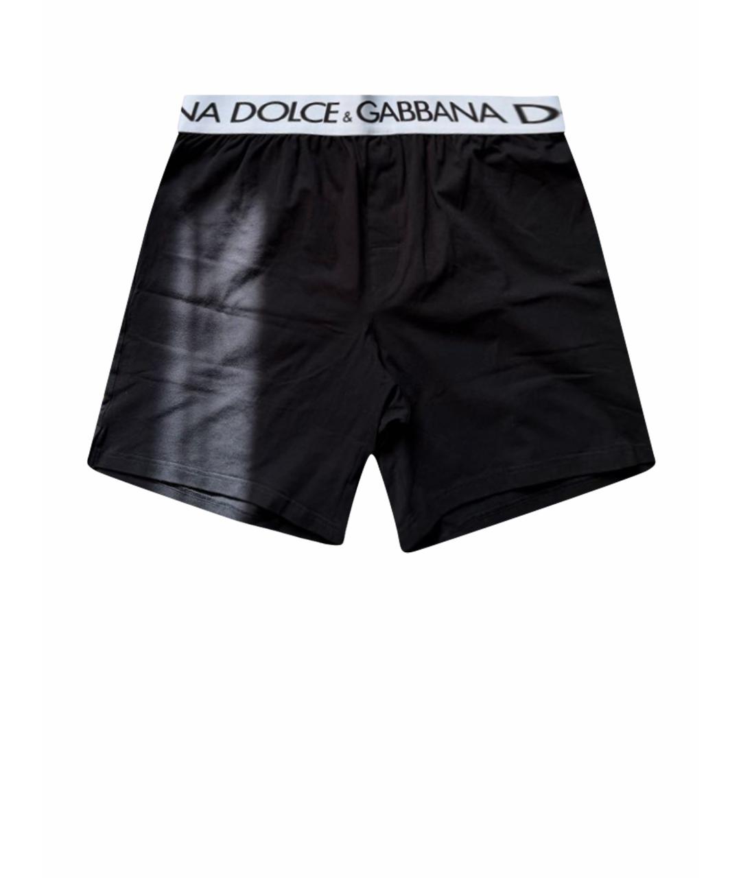 DOLCE&GABBANA Черные хлопковые шорты, фото 1