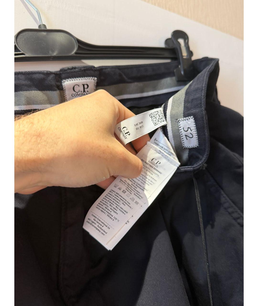 CP COMPANY Темно-синие хлопковые шорты, фото 4