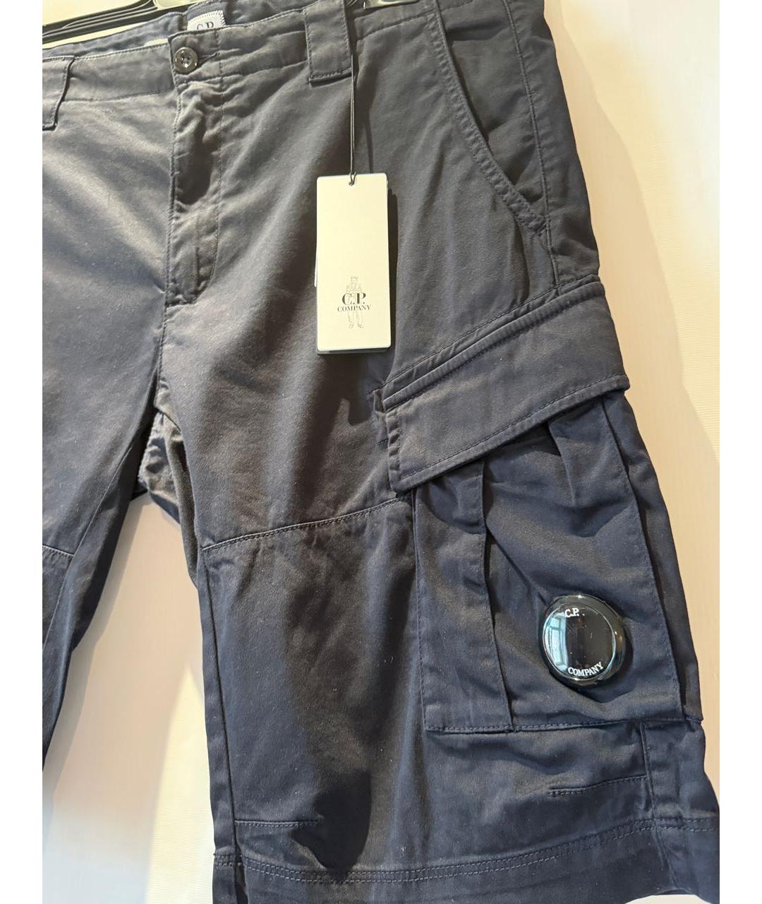 CP COMPANY Темно-синие хлопковые шорты, фото 2
