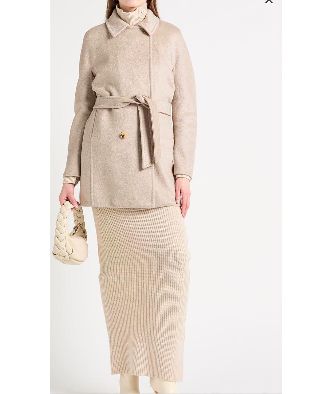 MAX MARA Бежевое кашемировое пальто, фото 8
