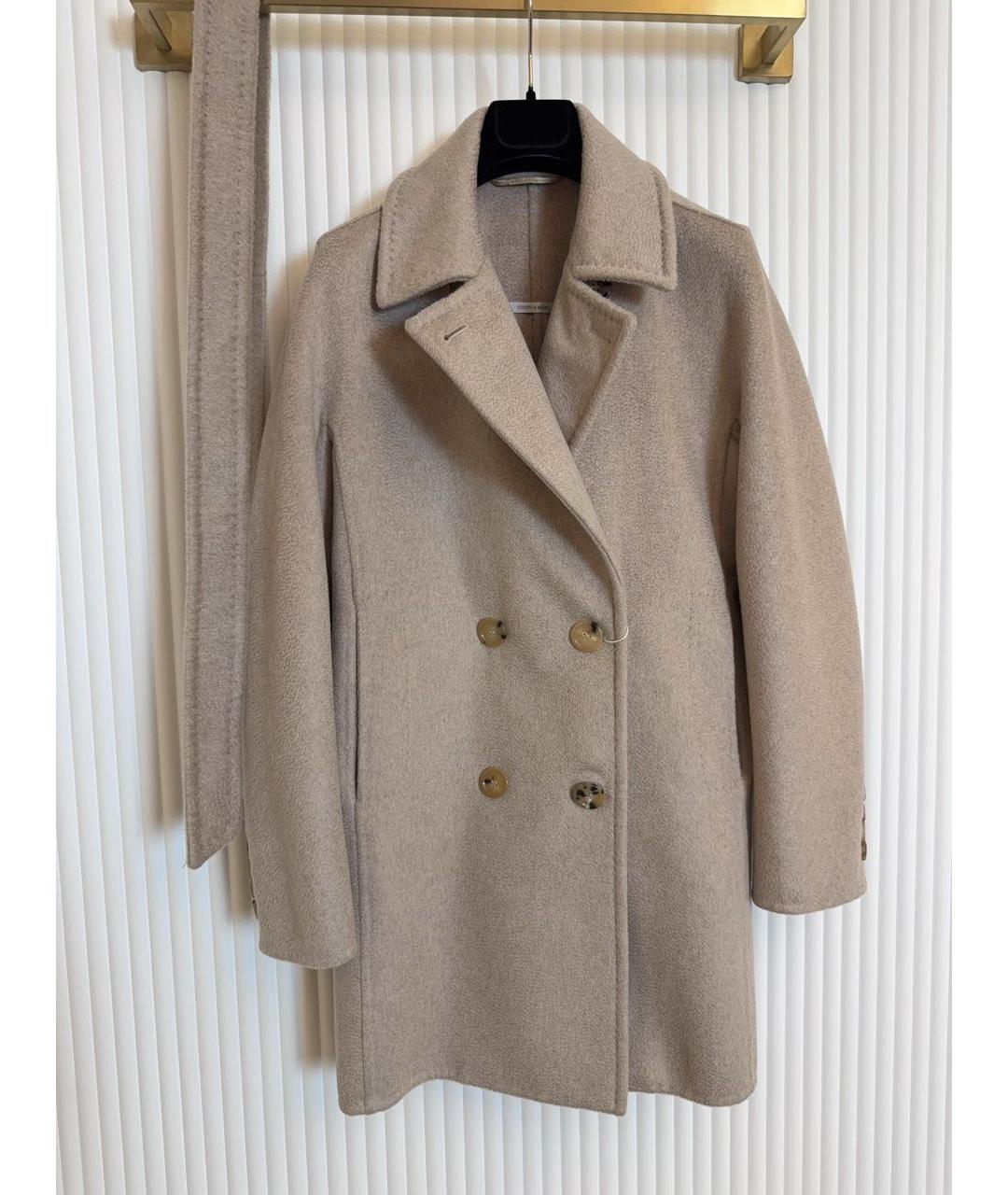 MAX MARA Бежевое кашемировое пальто, фото 4
