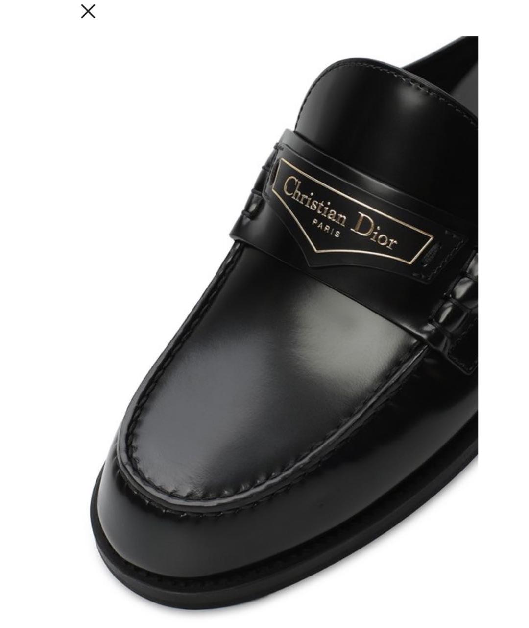 CHRISTIAN DIOR Черные мюли из лакированной кожи, фото 4