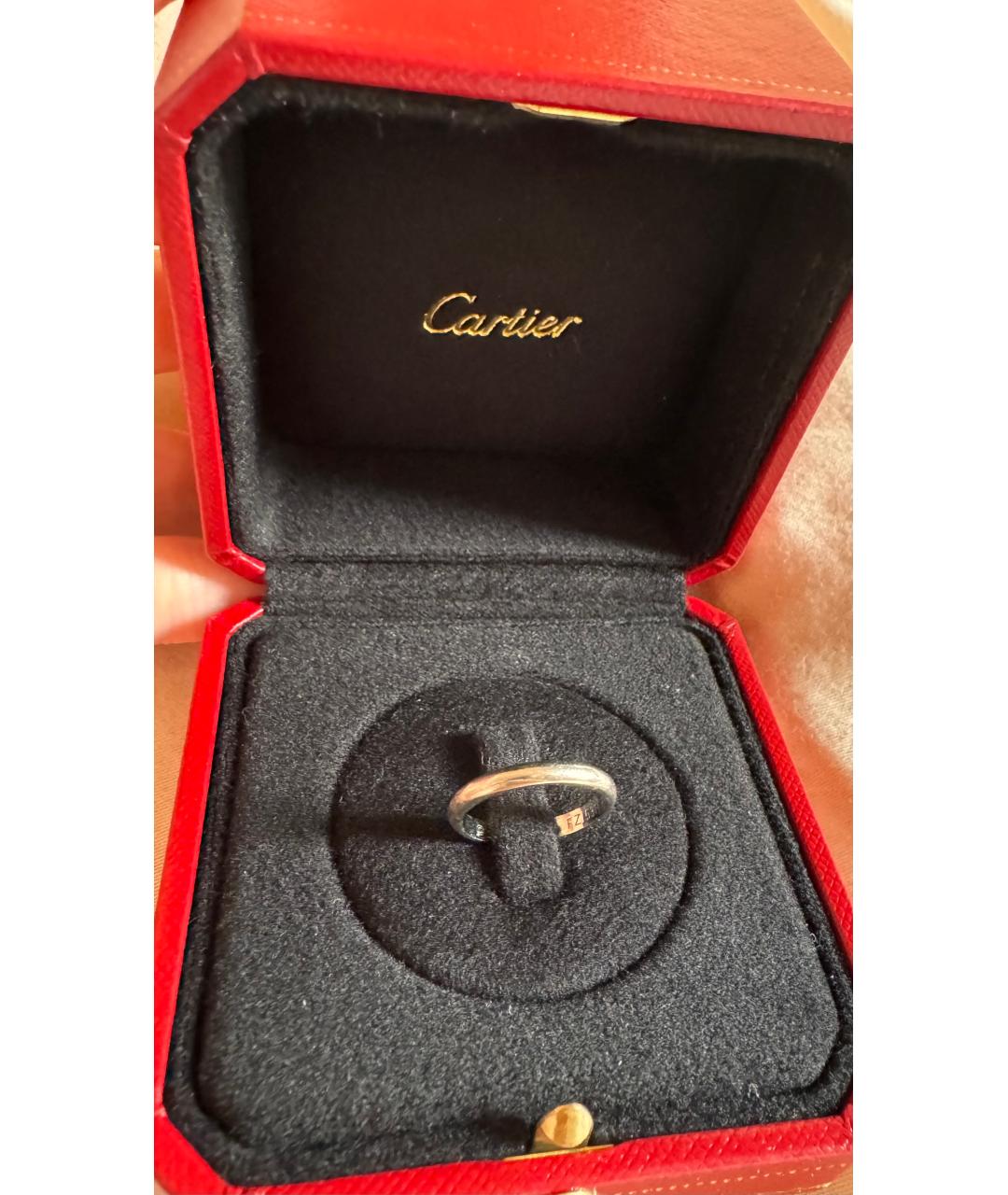 CARTIER Серебряное платиновое кольцо, фото 4