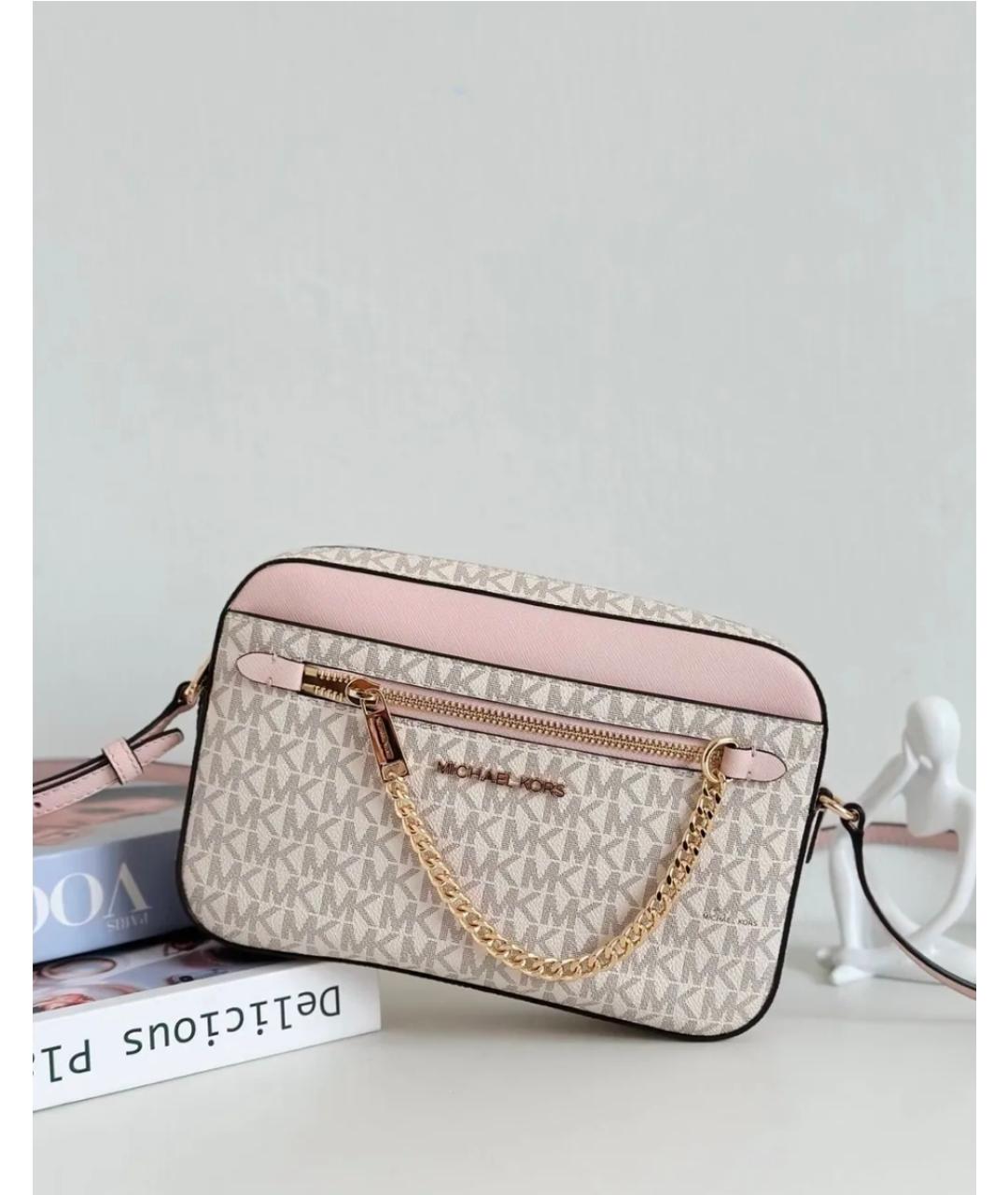 MICHAEL KORS Розовая канва сумка через плечо, фото 2