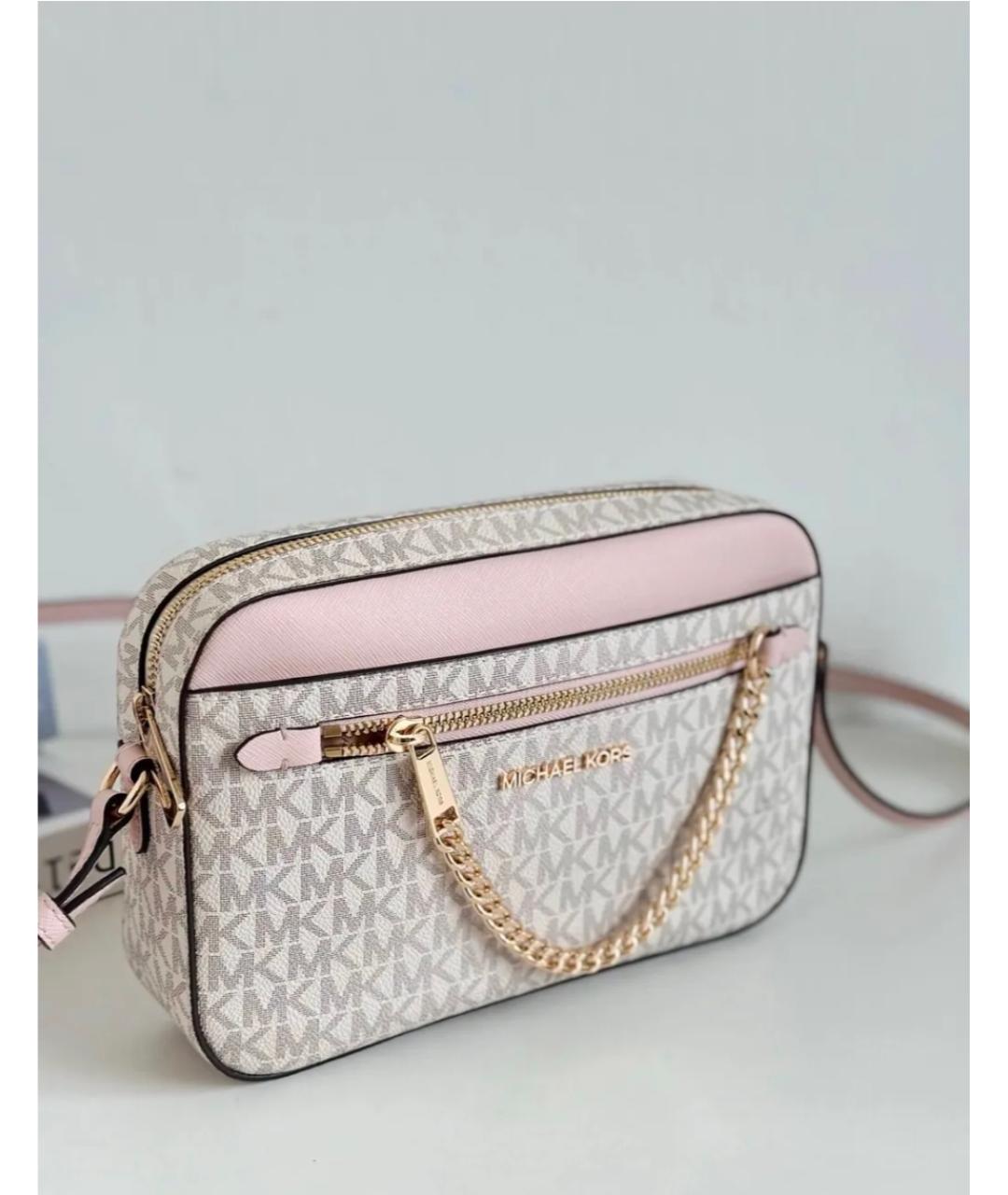 MICHAEL KORS Розовая канва сумка через плечо, фото 3